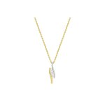 Collier femme - or 18 carats - diamant 0, 15 carats - longueur : 42 cm