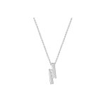 Collier femme - or 18 carats - diamant 0, 15 carats - longueur : 42 cm