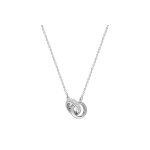 Collier femme - or 18 carats - diamant 0, 15 carats - longueur : 42 cm
