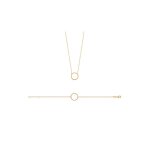 Collier femme - plaqu� or - longueur : 45 cm