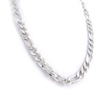 Collier maille figaro argenté Collier maille figaro argenté
