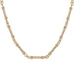 Collier plaqu or avec baguette 40 + 5cm