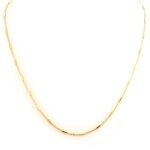 Collier plaqu or  chorgraphie  (45 cm)