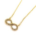 Collier plaqué or infini doré Collier plaqué or infini doré