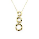 Collier plaqu - or  sissi  blanc dor