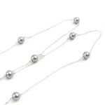 Collier sautoir perla gris Collier sautoir perla gris