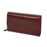 Compagnon / porte - chquier katana cuir de vachette collet k353050 - chocolat