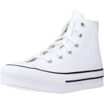 Converse chuck taylor all star lift platform leather colour blanc - 32
