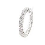 Croles argent  cristal plnitude  blanc 2. 5 cm