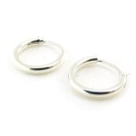 Cr�oles argent  simplicit�  1. 2 cm