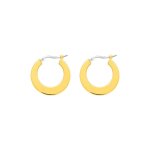 Cr�oles fantaisie femme - or 18 carats - diam�tre 14mm