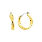 Cr�oles fantaisie femme - or 18 carats