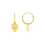 Croles femme - oxyde de zirconium - or 18 carats