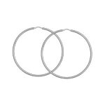 Croles fil rond diamtre 60mm argent