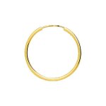 Cr�oles lisses femme - or 18 carats - diam�tre 24mm