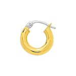 Croles lisses femme - or 18 carats - diamtre 8mm