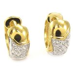 Cr�oles plaqu� or  d�esse  blanc dor�