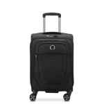 Delsey paris - helium dlx - valise cabine souple extensible - 55x35x28 cm - 42 litres - s - noir