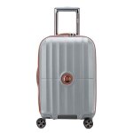 Delsey paris - st tropez - valise cabine rigide extensible - 55x35x28 cm - 41 litres - s - platine