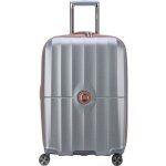 Delsey paris - st tropez - valise moyenne rigide extensible - 67x44x31 cm - 77 litres - l - platine