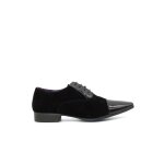 Derbies aspect daim et vernis bleu homme - 41