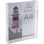 Distributeur - pr�sentoir - prospectus - a4 - 2 compartiments - a fixer - transparent