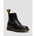 Dr martens boots 1460 en cuir � double surpiq�re - black + yellow smooth slice - 36
