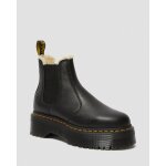 Dr martens chelsea boots plateformes 2976 quad fourr�es - black pisa - 37
