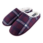 Dunlop - homme confortables eponge hiver chaudes pantoufles chaussons de maison - 42