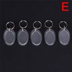 E - porte cls en acrylique, 5 pices / lot, style rectangulaire / rond, transparent, blanc, cadre photo, ...