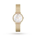 Emporio armani ar11007 dames montre or