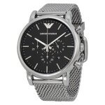 Emporio armani ar1808 46 mm montre chronographe pour homme