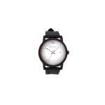 Emporio armani - montre homme quartz botier en acier inoxydable bracelet en caoutchouc mat cadran rond ...