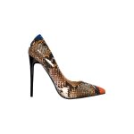 Escarpins motifs serpent orange femme - 36