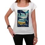 Femme tee - shirt baie catalane plage de pura vida - catalan bay pura vida beach - t - shirt graphique ...