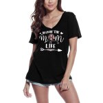 Femme tee - shirt col v la vie d'une maman d'un setter irlandais - rockin' the irish setter mom life ...