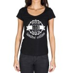 Femme tee - shirt �dition limit�e fabriqu�e en 1991 - limited edition made in 1991 - 33 ans t - shirt ...