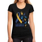 Femme tee - shirt sensibilisation au syndrome de down - down syndrome awareness - t - shirt graphique ...