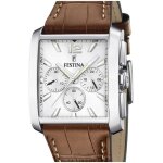 Festina montre timeless chronograph homme cuir marron f20636 / 1