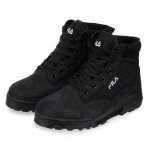 Fila bottes pour hommes - grunge ii mid, boots outdoor, logo, la�age, unicolore noir 43 (uk 9)