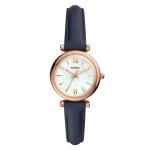 Fossil montre bleu analogique femmes carlie mini es4502