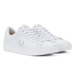 Fred perry spencer leather baskets blanc / argent pour hommes - 46 Fred perry spencer leather baskets blanc / argent pour hommes - 46
