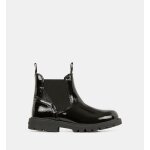 Geox - bottines chelsea shaylax effet vernis - noir - 34