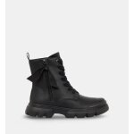 Geox - bottines junette zipp�es - noir - 35