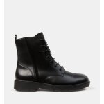 Geox - bottines spherica ec1 cuir lisse - noir - 38