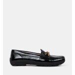 Geox - mocassins kosmopolis cuir vernis - noir - 38