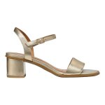 Geox - sandales � talons aurely en cuir - dor� - 39