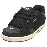 Chaussures globe sabre hommes - baskets de skate en cuir noir et beige - 42