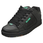 Chaussures globe tilt pour hommes - baskets de skate en cuir noir et vert - 44 1 / 2