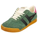 Chaussures gola elan femme - baskets de luxe en sude, noir et vert - 41